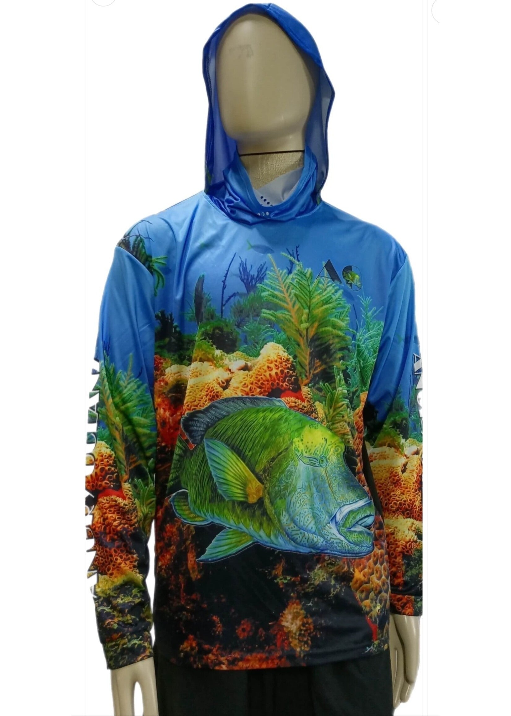 ANGRY OCEANZ Pro Fishing Shirt Moari Wrass Large