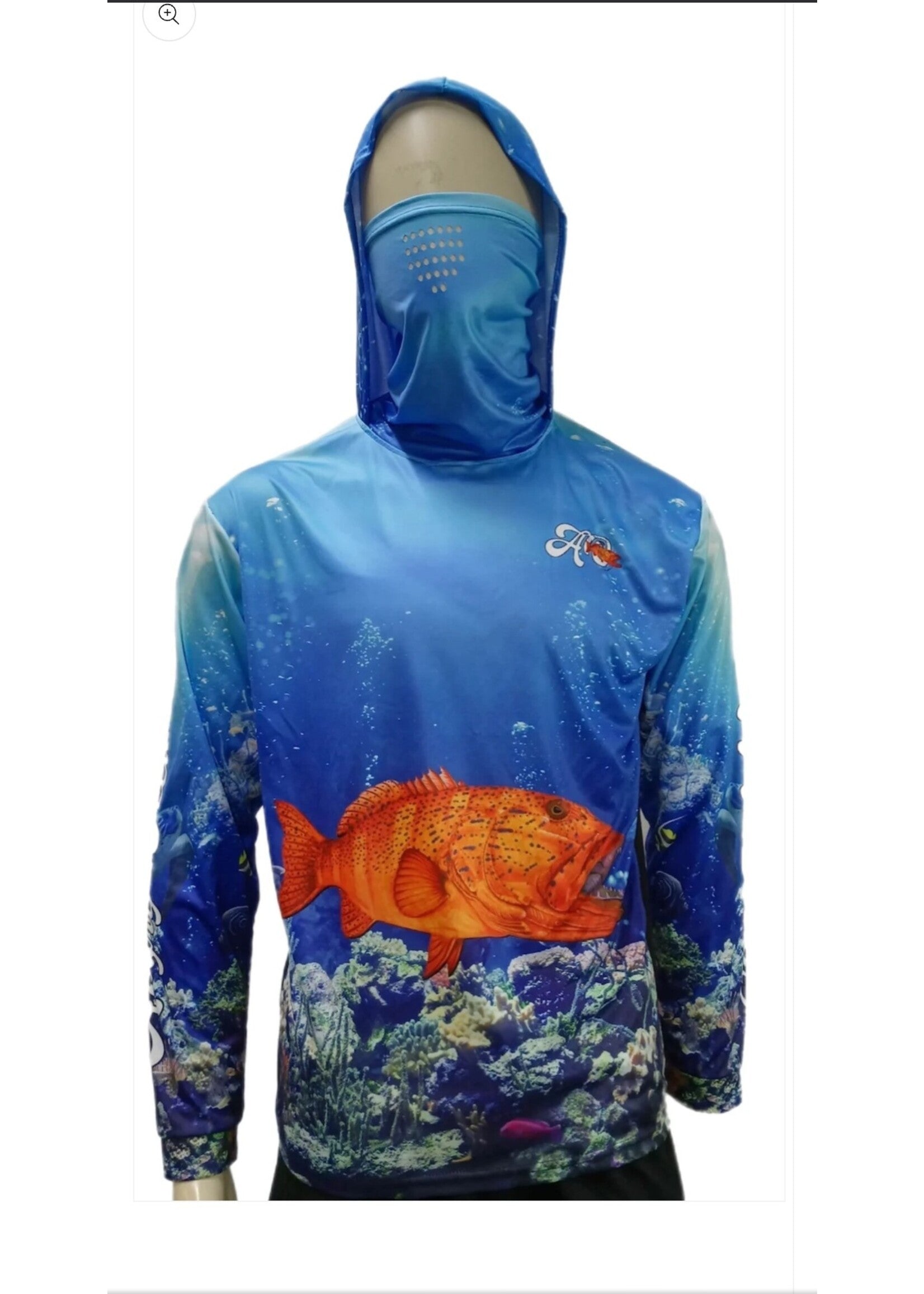 ANGRY OCEANZ Pro Fishing Shirt Coral Trout XLarge