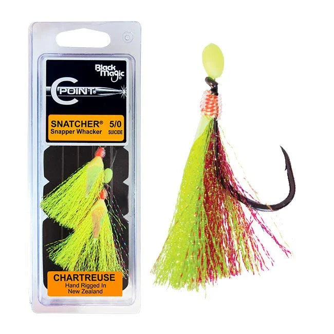 BLACK MAGIC Snatcher Rigs Chartreuse 7/0