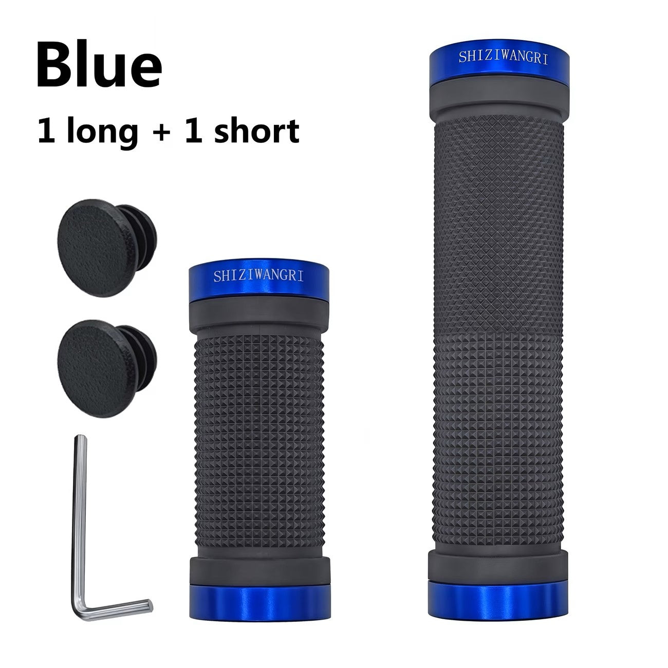 PK CYCLES Lock on Grips for Twist Shift Blue