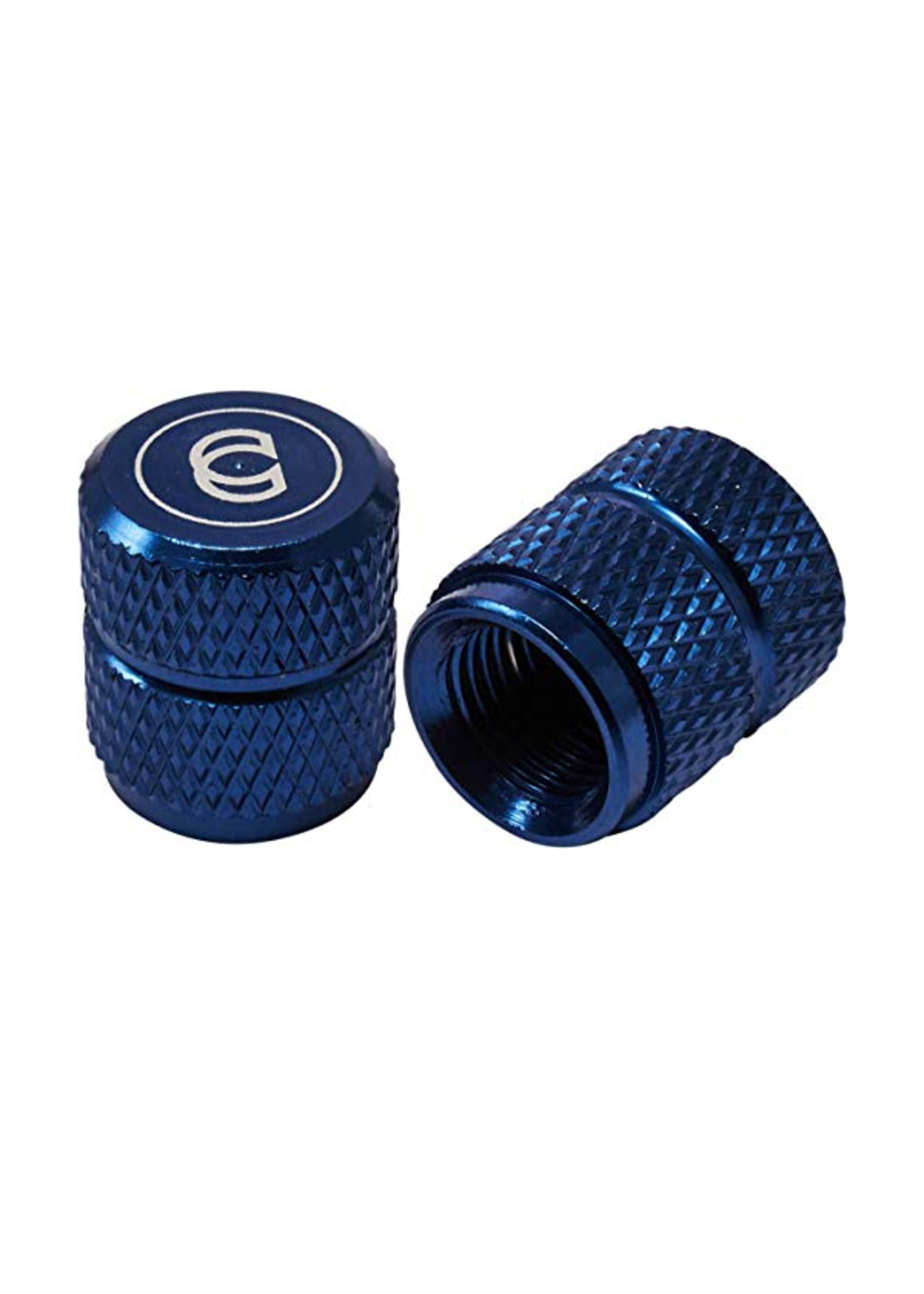 CINEMA Valve Caps Alloy 2PK Blue