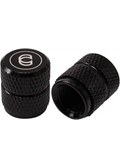 CINEMA Valve Caps Alloy 2PK Black