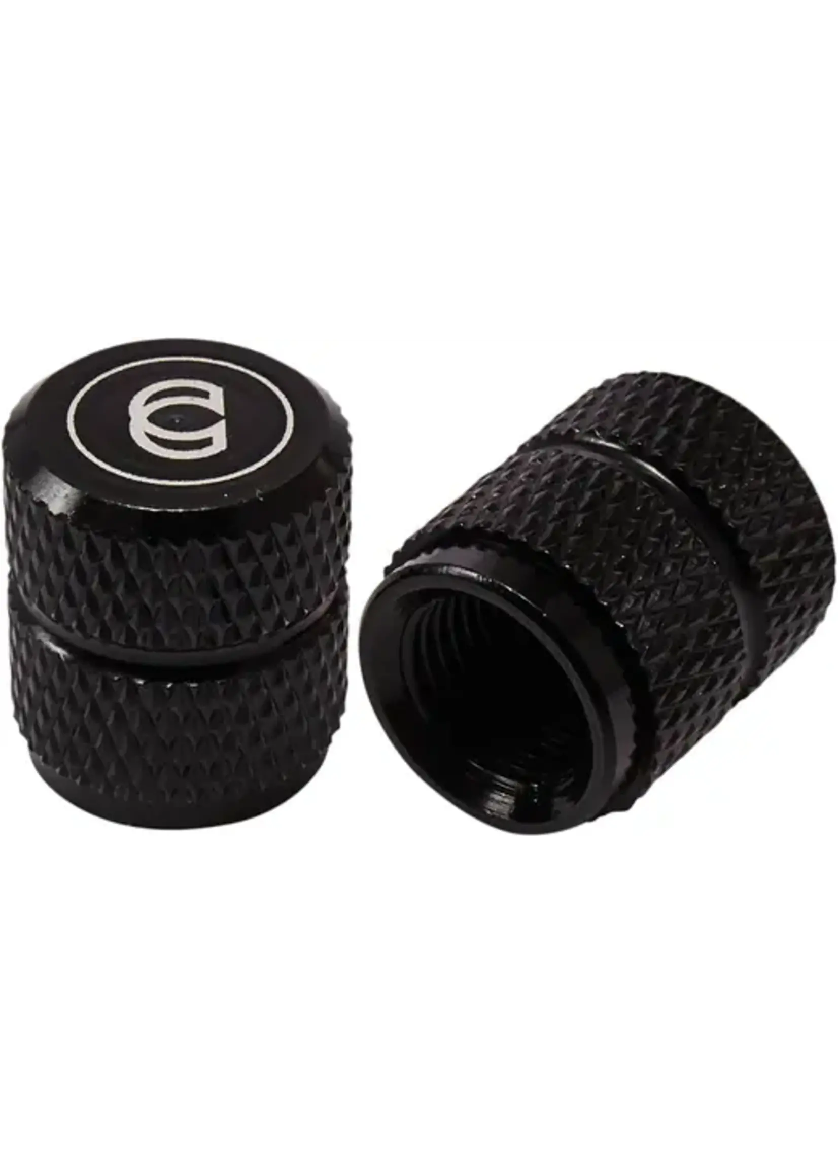CINEMA Valve Caps Alloy 2PK Black