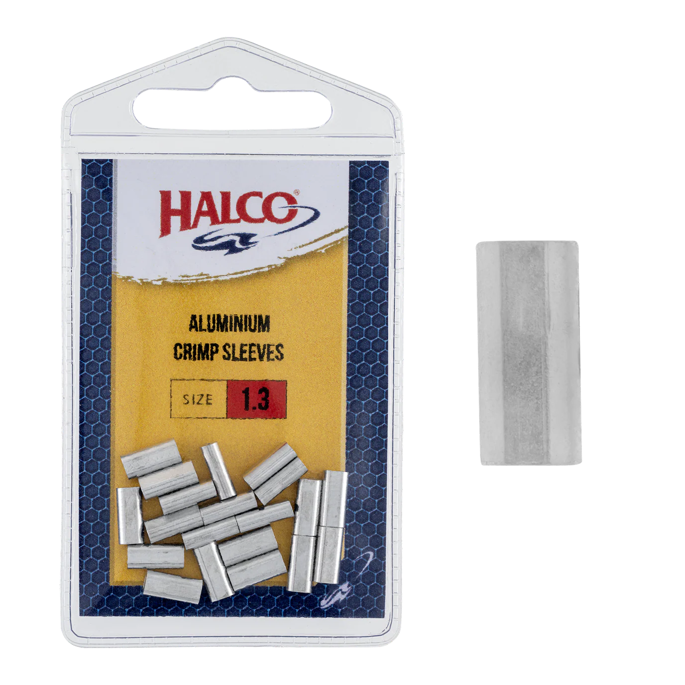 HALCO Aluminium Single Crimp Sleeve 20pk 200lb 1.4