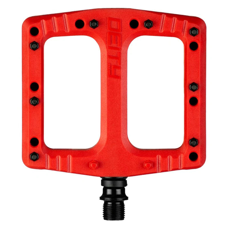 DEITY Deftrap Pedals Red