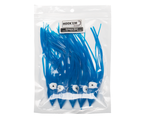 HOOKEM Octopus Skirts 5pk Blue 8cm
