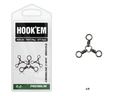 HOOKEM Cross Line 3 Way Swivel sz6 15kg
