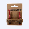 ROCKET Tubeless Valves Red 44mm