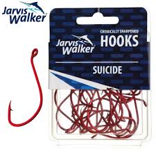 JARVIS WALKER Hooks 25pk Red Suicide 5/0
