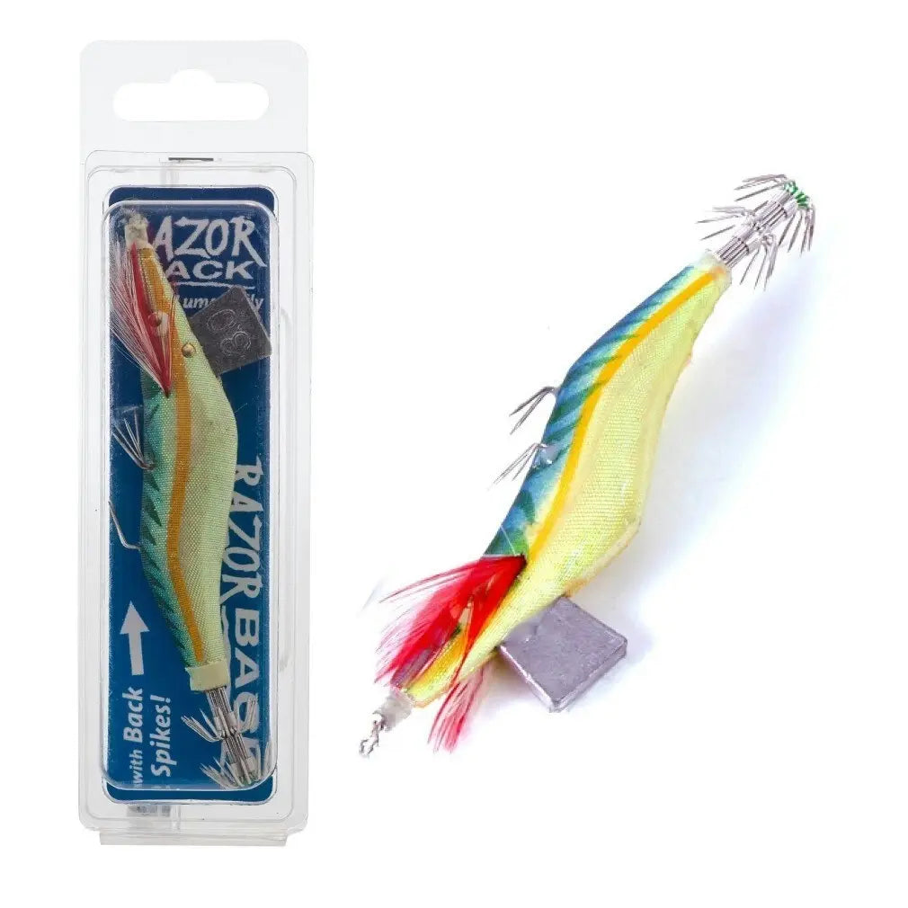 JARVIS WALKER Razorback Pearl Belly Squid Jig Blue 4.0