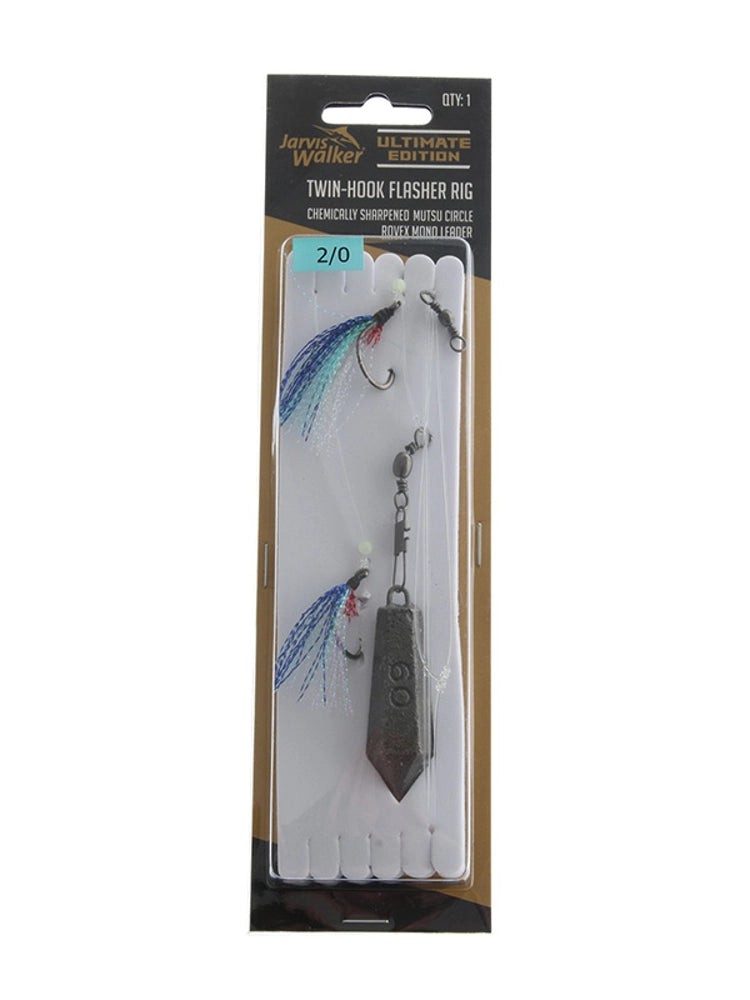 JARVIS WALKER Twin Hook Flasher Rig Pink/Blue/Pearl 6/0