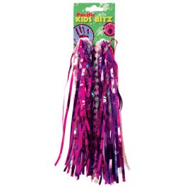 BC Handlebar Streamers Pink/Neon Beads