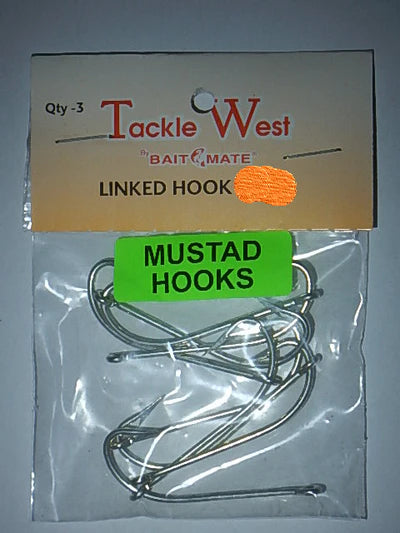 TACKLE WEST Linked Hooks ,sz4