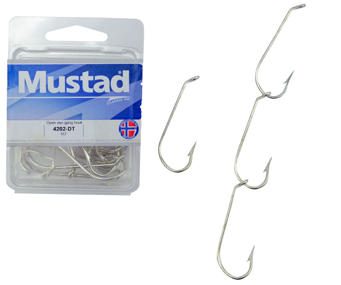MUSTAD Open Eye Gang Hooks 1/0