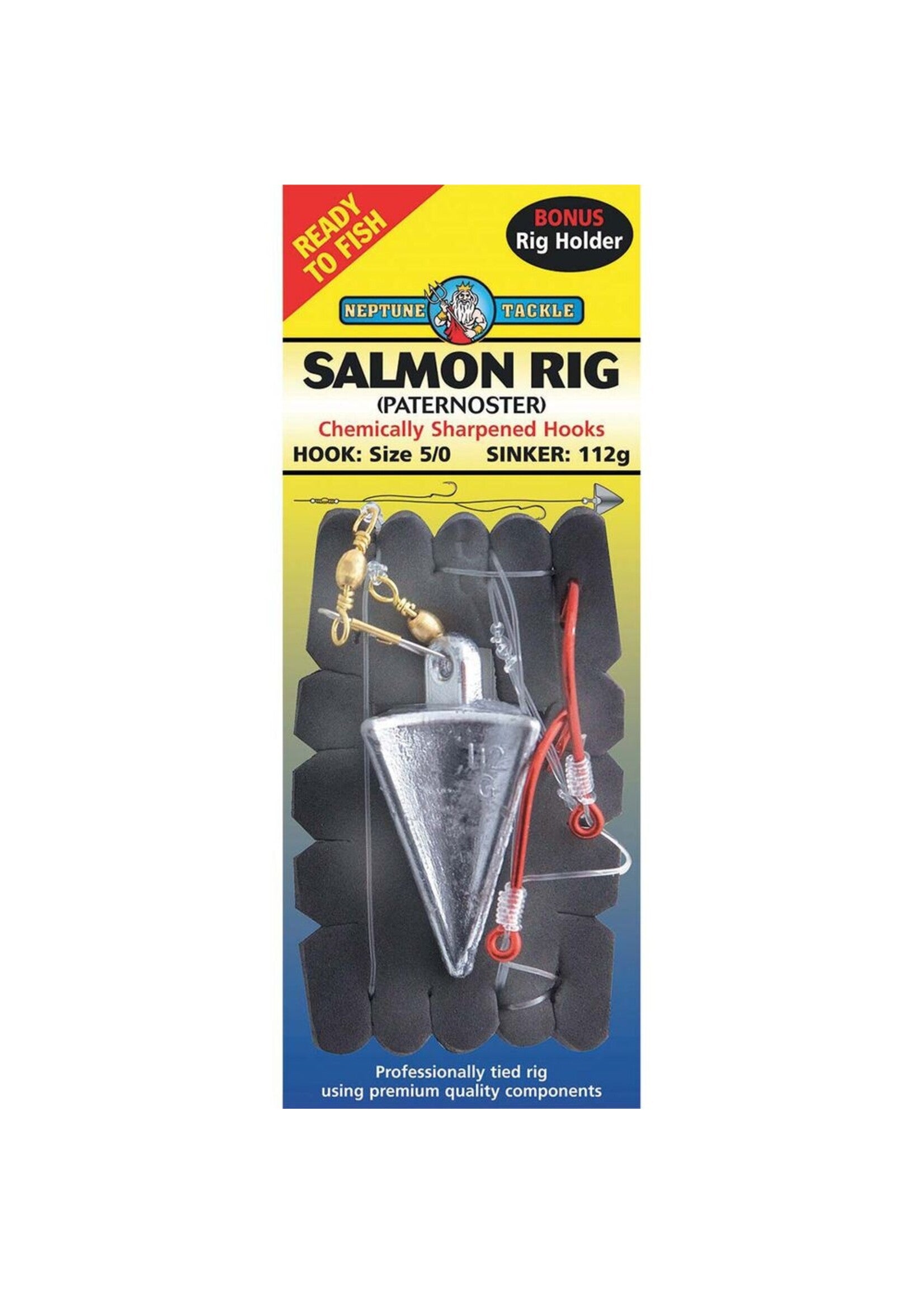 NEPTUNE Deluxe Pre-Tied Rigs Salmon 5/0