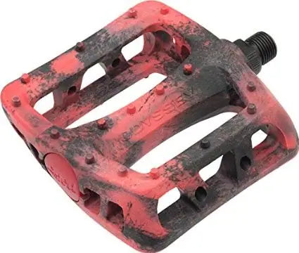 ODYSSEY Twisted Pro Pedals 9/16 Red/Black Swirl