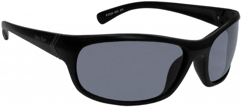 UGLY FISH Sunglasses Polarised Matte Black /Smoke Lens P7338
