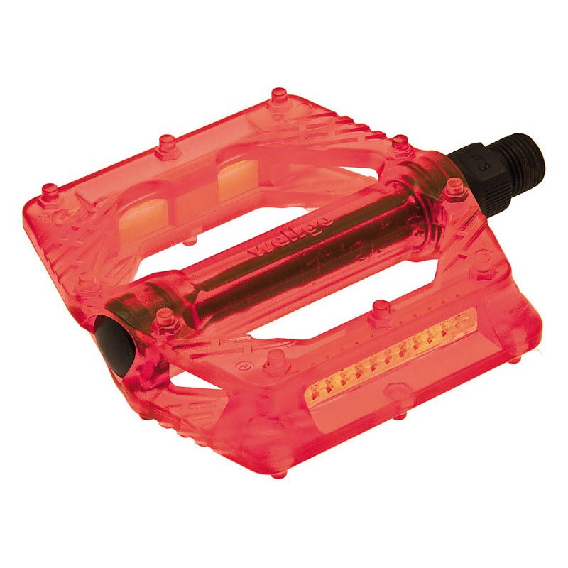XTECH BMX Plastic/Metal Pins Pedal 9/16 Clear Orange