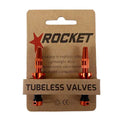 ROCKET Tubeless Valves Orange 44mm