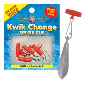 NEPTUNE Kwik Change Sinker Clip Red Small