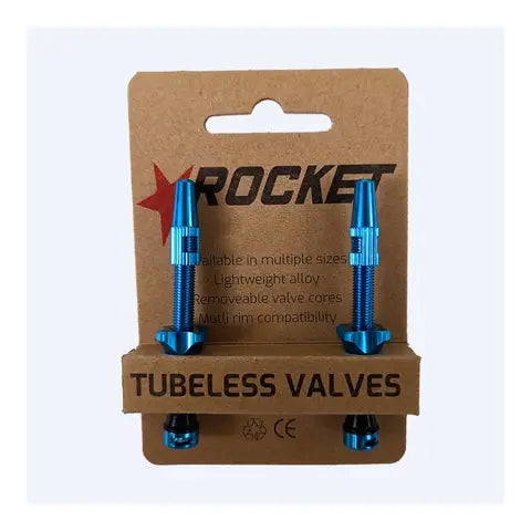 ROCKET Tubeless Valves Blue 44mm