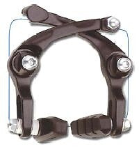 BIKELANE Artek REAR U Brake, Alloy, 55mm Pad, BLACK (Rear Only)
