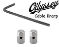 ODYSSEY Knarps Cable Ends 1 Pair Silver
