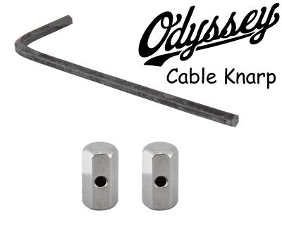 ODYSSEY Knarps Cable Ends 1 Pair Silver