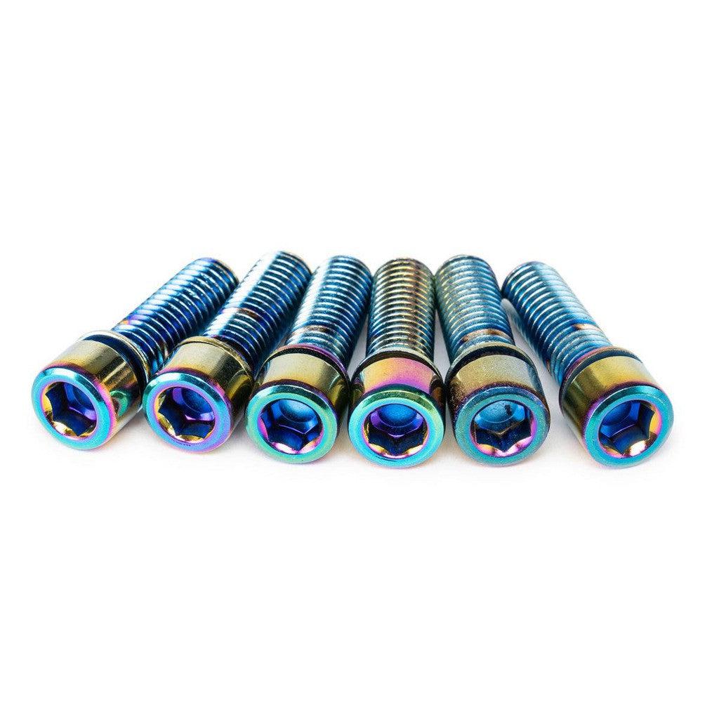 PK CYCLES Stem Bolts 6pk Oil Slick