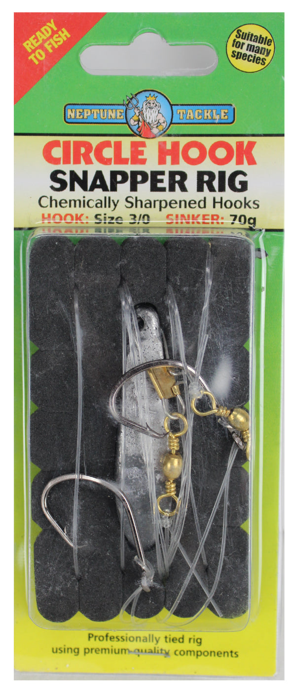 NEPTUNE Circle Hook Rigs Snapper 3/0