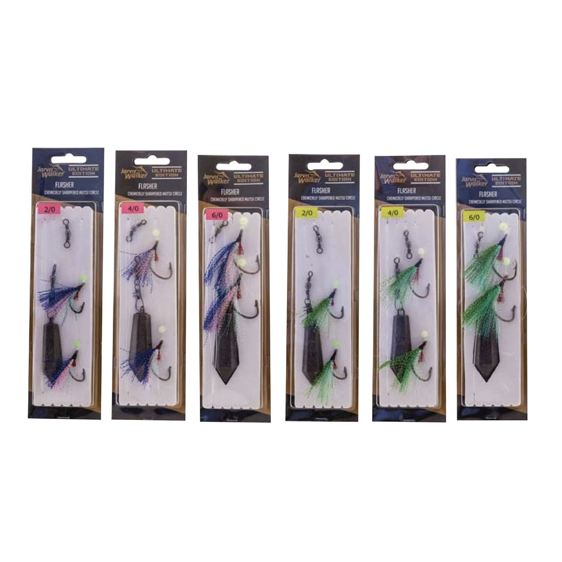 JARVIS WALKER Twin Hook Flasher Rig Pink/Blue/Pearl 6/0