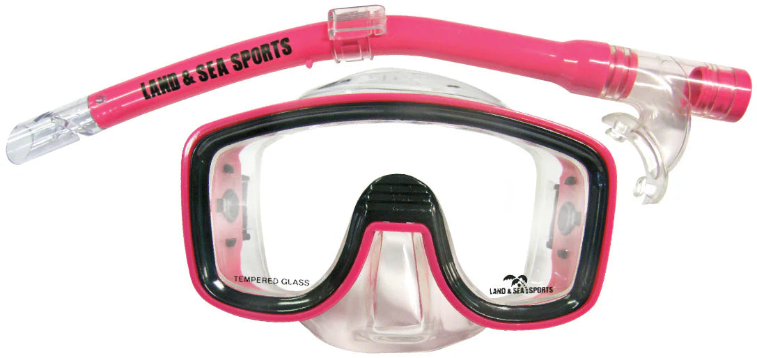 LAND AND SEA Lagoon Mask/Snorkel Set Pink